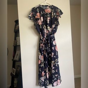 Navy floral dress - NWT